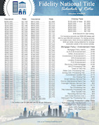 Fidelity National Rate Card